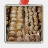 Italienisches Gebäck Silbernes Ornament (Vorne)