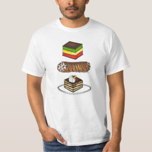 Italienisches Gebäck Tiramisu Rainbow Cookie Canno T-Shirt