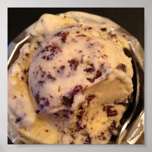 Italienisches Gelato Dessert Foto Poster (Vorne)