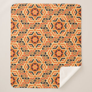 Italienisches geometrisches Muster, Vintages Mosai Sherpadecke