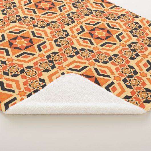 Italienisches geometrisches Muster, Vintages Mosai Sherpadecke (3/4)