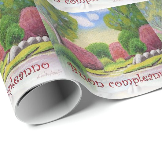 Italienisches Geschenkpapier (Rolleneckpunkt)