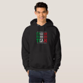 Italienisches Getränketeam Italien Flaggengetränk Hoodie (Vorne ganz)
