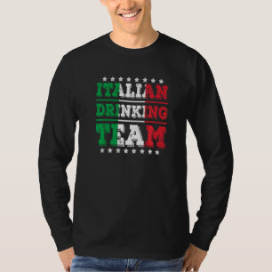 Italienisches Getränketeam Italien Flaggengetränk T-Shirt