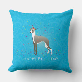 Italienisches Greyhound Birthday Design Kissen