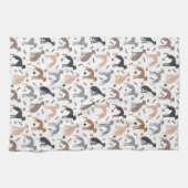Italienisches Greyhound Dog Bones and Paws Küchent Geschirrtuch (Horizontal)