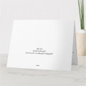 Italienisches Greyhound Dog Portrait, farbenfrohe  Karte (Rückseite)