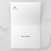 Italienisches Greyhound Dog Portrait, farbenfrohe  Karte (Innenseite)