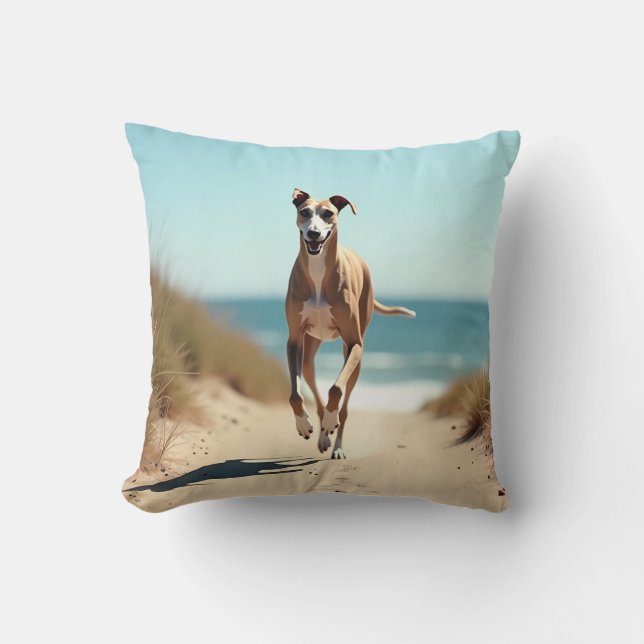 Italienisches Greyhound Elegant-Kissen Kissen (Vorderseite)