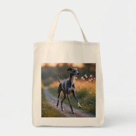 Italienisches Greyhound Elegantes Lebensmittelgesc Tragetasche