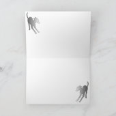 Italienisches Greyhound frohe Weihnachten Karte (Innenseite)