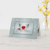 Italienisches Greyhound frohe Weihnachten Karte (Gelbe Blume)