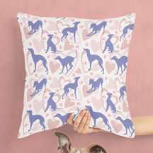 Italienisches Greyhound Hearts Paws Periwinkle Pat