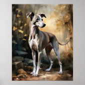Italienisches Greyhound Hund Art Print Poster (Vorne)