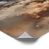 Italienisches Greyhound Hund Art Print Poster (Ecke)