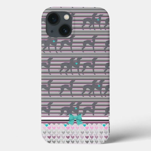 Italienisches Greyhound Iphone Case, Hund Albern I Case-Mate iPhone Hülle (Rückseite)
