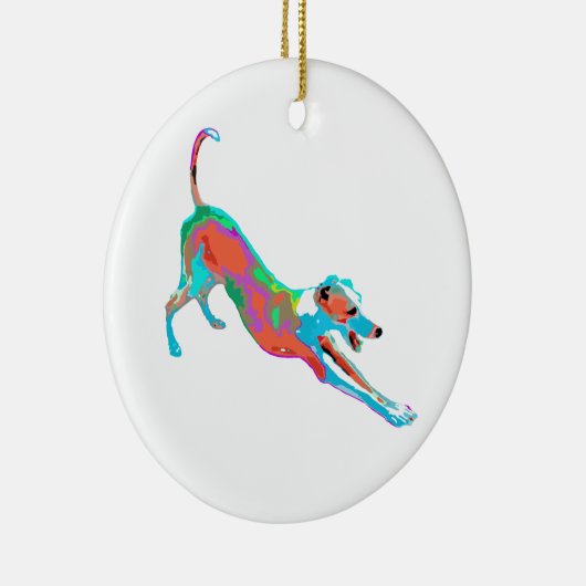 Italienisches Greyhound Ornament (Rechts)