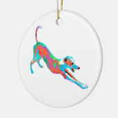 Italienisches Greyhound Ornament (Links)