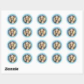 Italienisches Greyhound Round Stickers (Blatt)