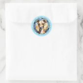 Italienisches Greyhound Round Stickers (Tasche)
