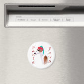 Italienisches Greyhound Santa Paws Magnet (In Situ (Geschirrspüler))