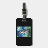 Italienisches Greyhound Starry Night Whippet Hund Gepäckanhänger (Vorderseite vertikal)