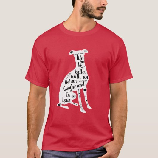 Italienisches Greyhound T-Shirt (Vorderseite)