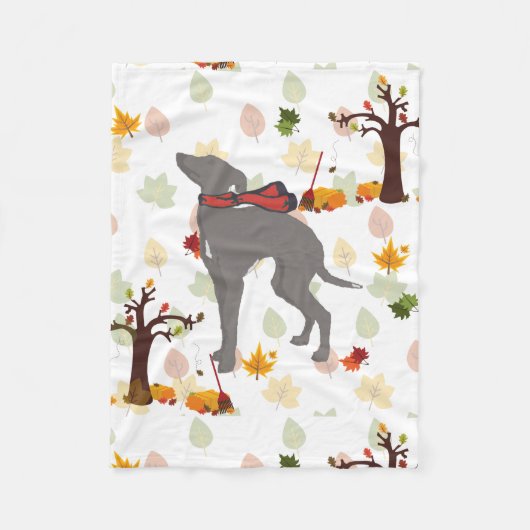 Italienisches Greyhound Throw Blanket, Iggy Fall D Fleecedecke (Vorderseite)