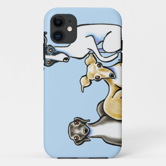Italienisches Greyhound Trio Case-Mate iPhone Hülle (Rückseite)