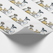 Italienisches Greyhound Trio Geschenkpapier (Ecke)