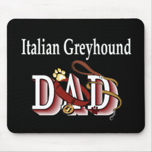 Italienisches Greyhound-Vater Geschenke Mousepad