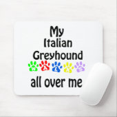 Italienisches Greyhound Walking Design Mousepad (Mit Mouse)