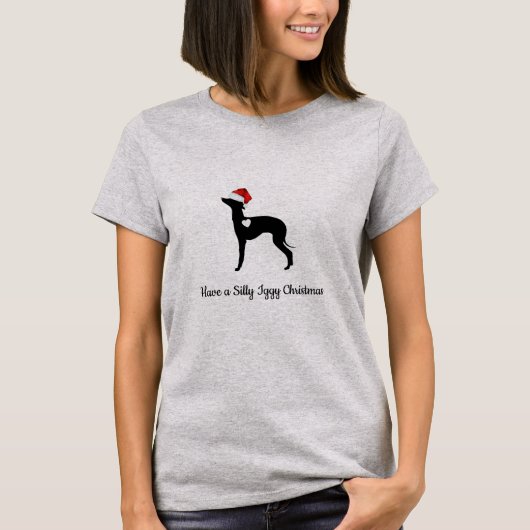 Italienisches Greyhound Weihnachtsfest Shirt.T-Shi T-Shirt (Vorderseite)