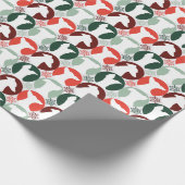 Italienisches Greyhound-Weihnachtsgeschenk Geschenkpapier (Ecke)