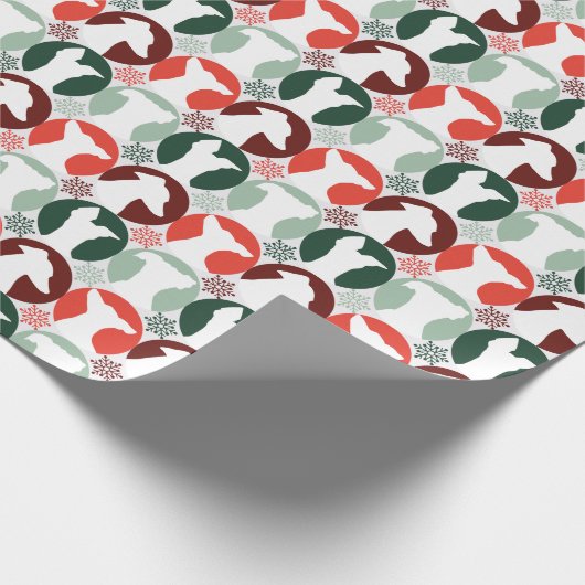 Italienisches Greyhound-Weihnachtsgeschenk Geschenkpapier (Ecke)