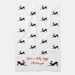 Italienisches Greyhound Weihnachtsgeschenk, Iggy H Geschirrtuch