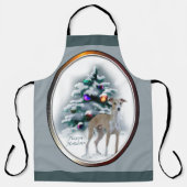 Italienisches Greyhound Weihnachtsgeschenk Schürze (Vorderseite)