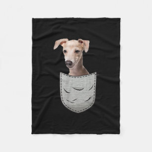 Italienisches Greyhound Whippet Brustpocket für Hu Fleecedecke