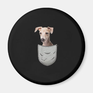 Italienisches Greyhound Whippet Brustpocket für Hu Magnet