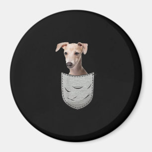 Italienisches Greyhound Whippet Brustpocket für Hu Magnet