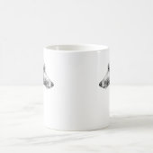 Italienisches Greyhound Whippet Hundportrait zeich Kaffeetasse (Mittel)