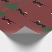 Italienisches Greyhound Wrapping Geschenk Weihnach Geschenkpapier (Ecke)