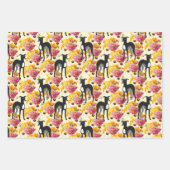 Italienisches Greyhounds Floral Pattern Geschenkpapier Set (Vorderseite 2)