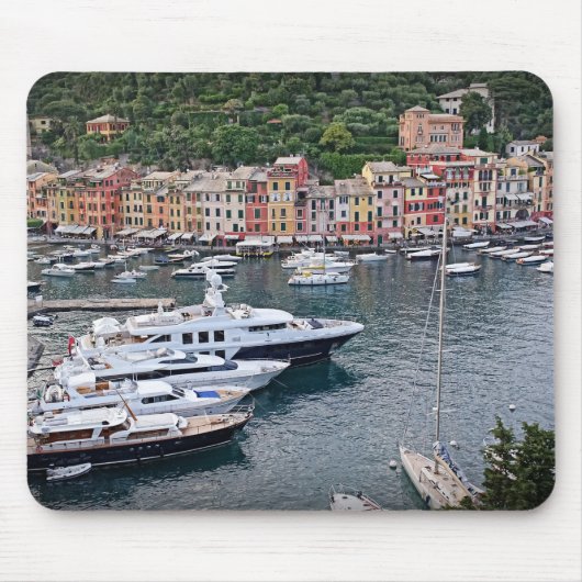 Italienisches Hafendorf - Portofino - Mousepad (Vorne)