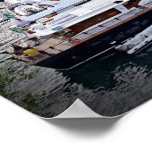 Italienisches Hafendorf - Portofino Poster (Ecke)