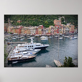 Italienisches Hafendorf - Portofino Poster