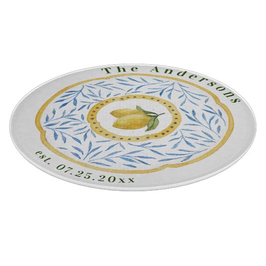 Italienisches Hartglas Schneidebrett (Ecke)