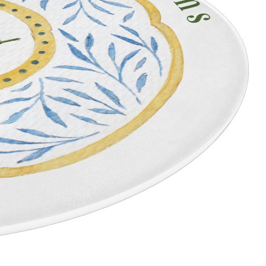 Italienisches Hartglas Schneidebrett (Ecke)