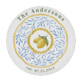 Italienisches Hartglas Schneidebrett (Vorderseite)