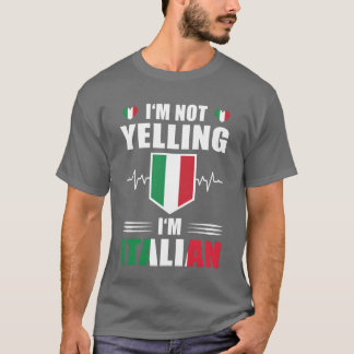 Italienisches Heartbeat Retro der italienischen Fl T-Shirt